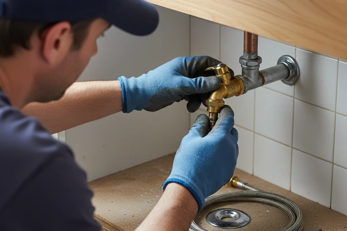 Shutoff valve and fitting work during Emergency Plumbing in Jacksonville Beach